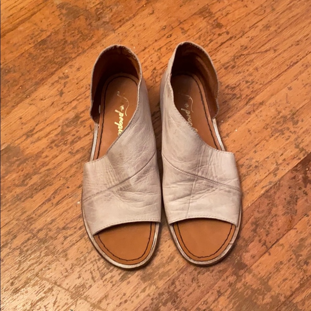 Free People Mont Blanc Sandal 37 Dove Grey